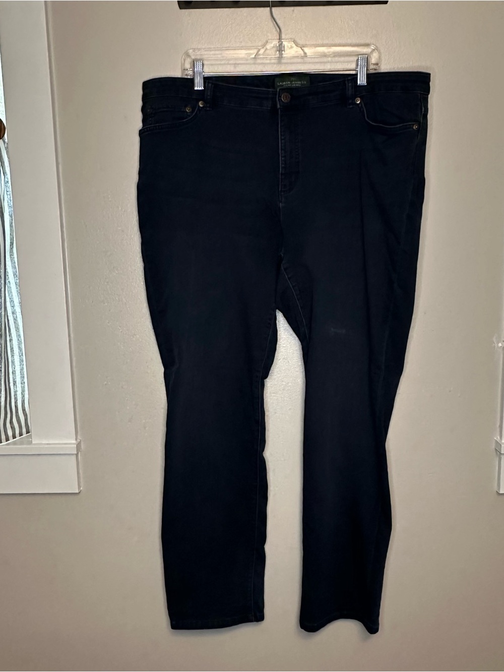 Ralph Lauren Women's Straight-Leg Dark Denim Jeans